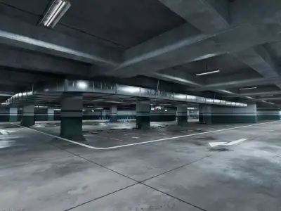 Parking Lot 3D model