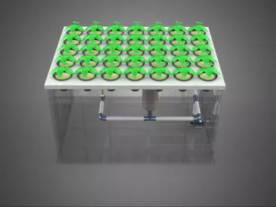 AEROPONIC FARM MISTING CHAMBER NUTRIENT DELIVERY SPRAYER SYSTEM 3D model