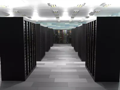 Data Communication Server Room Low-poly 3D model