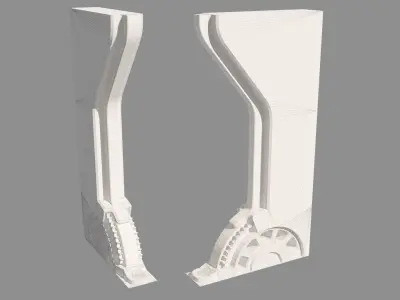 Modular Sci-Fi panels vol 01 Low-poly 3D model