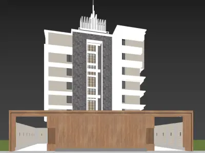 Exterior building ready to use 3D model