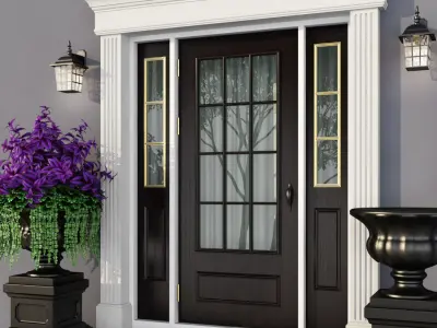 Windows and doors in the style of modern classics 2 3D model