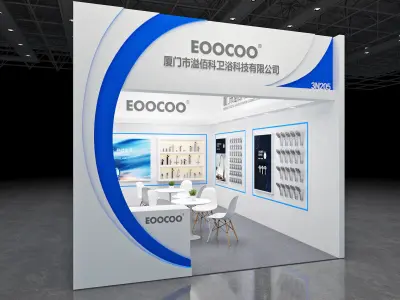 Booth Exhibition Stand Stall 4x6m Height 440cm 1 Open 3D model 3D model