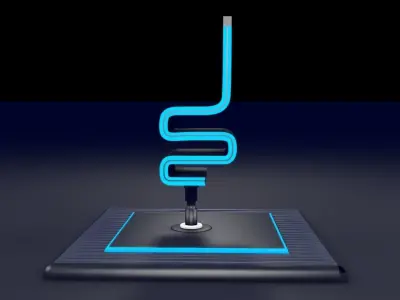 Sci Fi Chair Low-poly 3D model