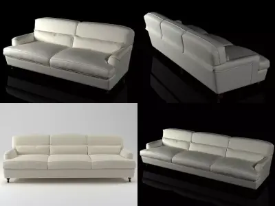 Raffles couch and chair 3D model