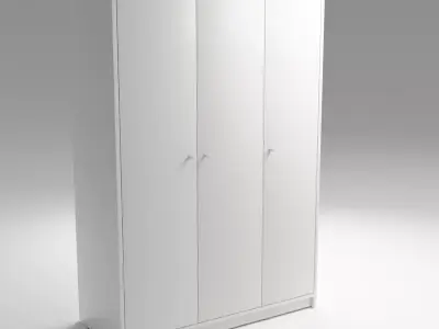 KLEPPSTAD - Wardrobe  3 doors   IKEA based   -  3D model