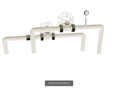 Oil And Gas Refinery Unit G5 3D Model Pack