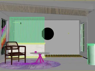 Bathroom - Oscar Chair 3D model