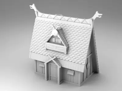 House on the swamp 3D print model