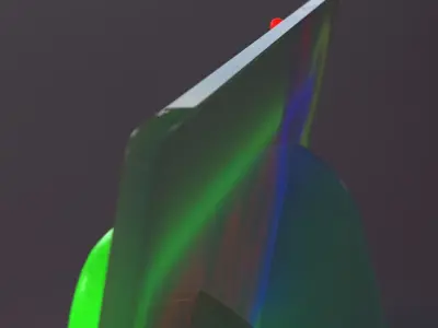 Small bar top neon bar sign Low-poly 3D model