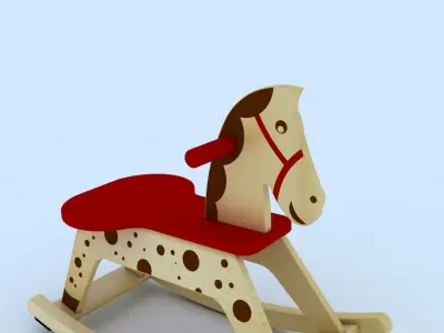 Rocking Horse 3d model 3D model