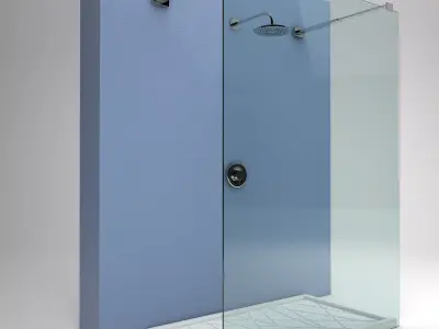 Modern Cabin shower Free 3D model