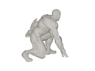 Superhero concept 3D model buy