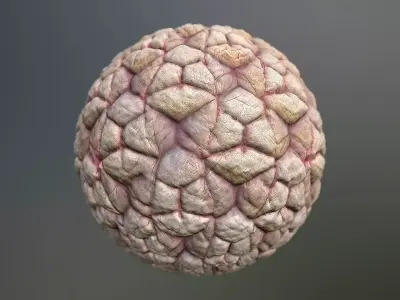 Material Skin Monster 35 Seamless PBR Texture Texture
