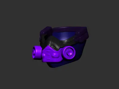 helmet high poly sculpt 3d printable  3D model 114