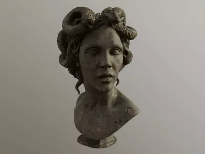 Bust of Medusa 3D model