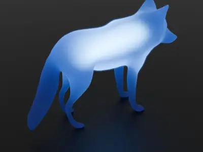 Indirect lighting for wolf 3D model