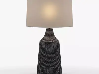 Rocco Hammered Jar Table Lamp 3D model