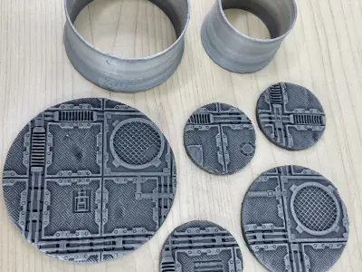 Grim Iron Underbelly Texture Roller and Terrain Set 3D print model