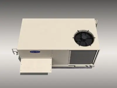 Carrier Rooftop Air Conditioner Low-poly 3D model