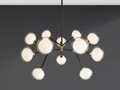 Post Modern Double Glass Shades 3D model