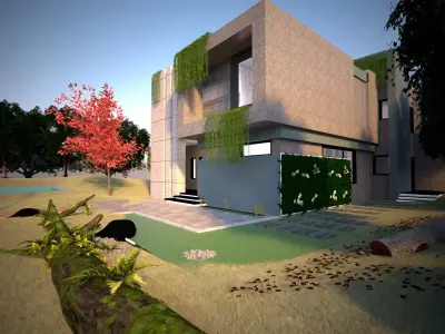 modern house 3D model 52