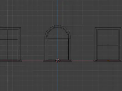Minimalistic Windows Pack Free low-poly 3D model