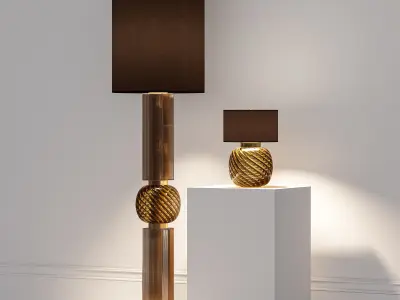 Floor lamp and table lamp  3D model