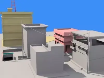 Small town 1 Free 3D model