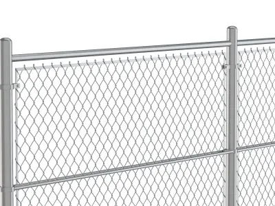 Chain Link Fence 3D model