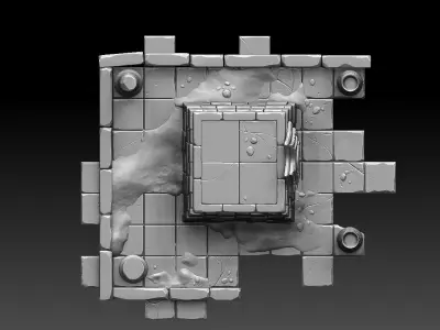 Temple high poly egyptian 3D model