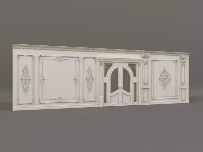 Wall Molding in Classic French style 22 3D model