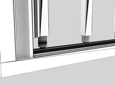 Trellis security gate 3D model