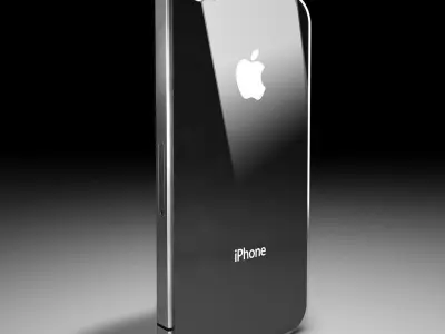 iPhone 4S with simcard 3D model