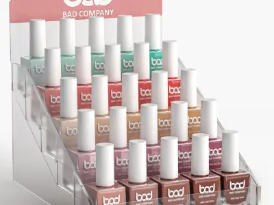 Nail polish set 3D model