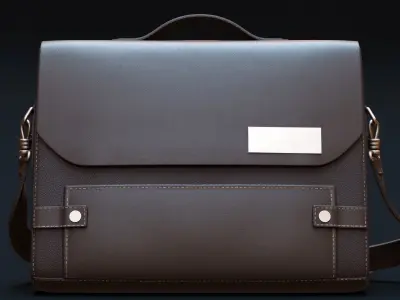 Leather Briefcase 3D model