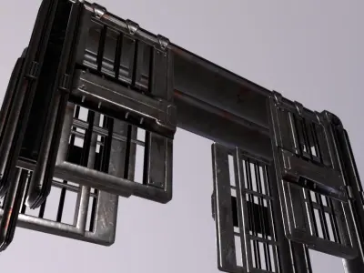 PrisonDoor Low-poly 3D model