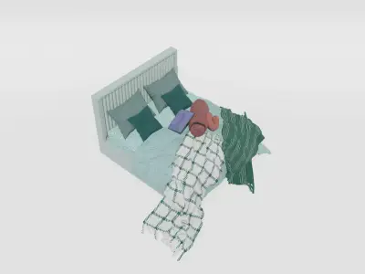 Audrey Shahenshah Bed 3D model