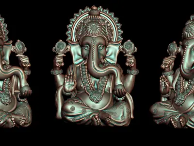 Ganesh Ji Model 01 Light Weight  Models in All Sizes  3D print model