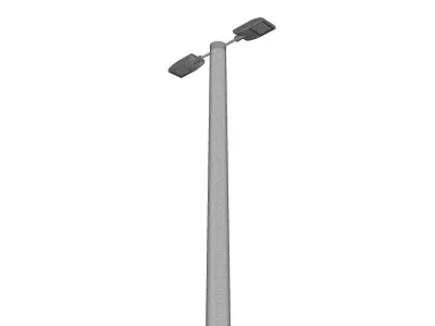 Concrete Lamp Post - Light Pole - Light Post - Street Light 14 3D model