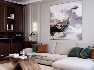 LIVING ROOM INTERIOR 3D model