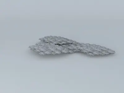 Highway cat in snow Free 3D model