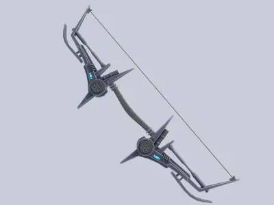 Scifi bow Low-poly 3D model