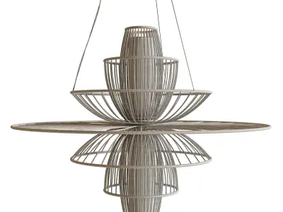 Currey Benjiro Chandelier 3D model