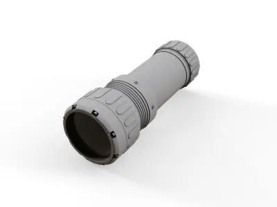 Underwater Flashlight Low-poly 3D model