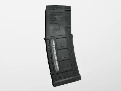 Magpul PMAG 30 AR Gen 3 Window Magazine Free low-poly 3D model