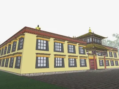Architecture-Religion-God-Culture-Temple-0259 buddhist temple 3D model
