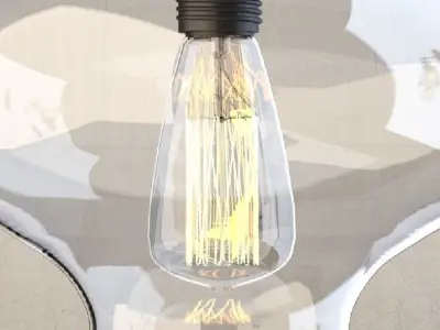 Hanging lamp 5 Loft Design 3D model