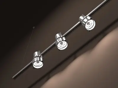 Gallery Light Set Rigged 3D model