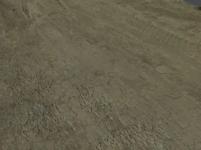 mudground01 sand texture 3D model